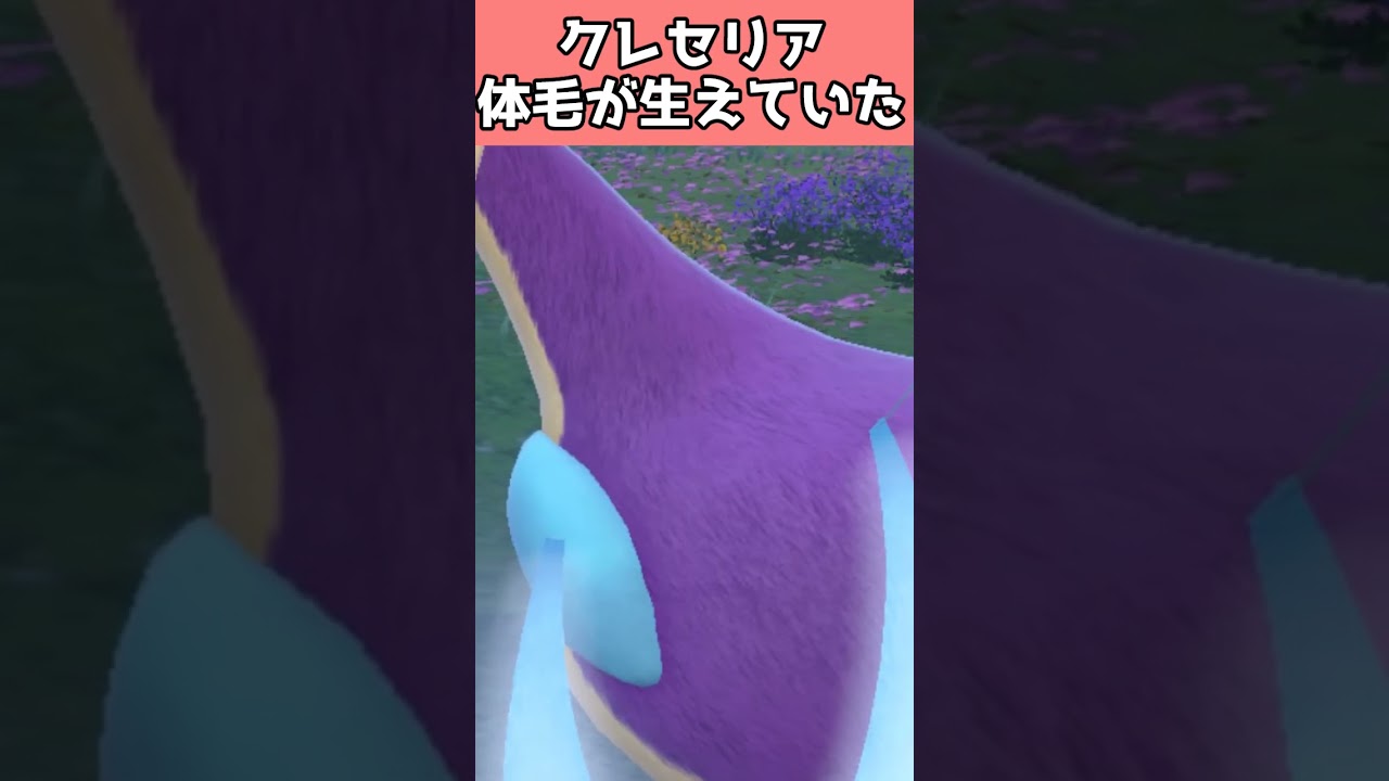 クレセリアに体毛が生えていてフサフサだったことが判明！【ポケモンSV】