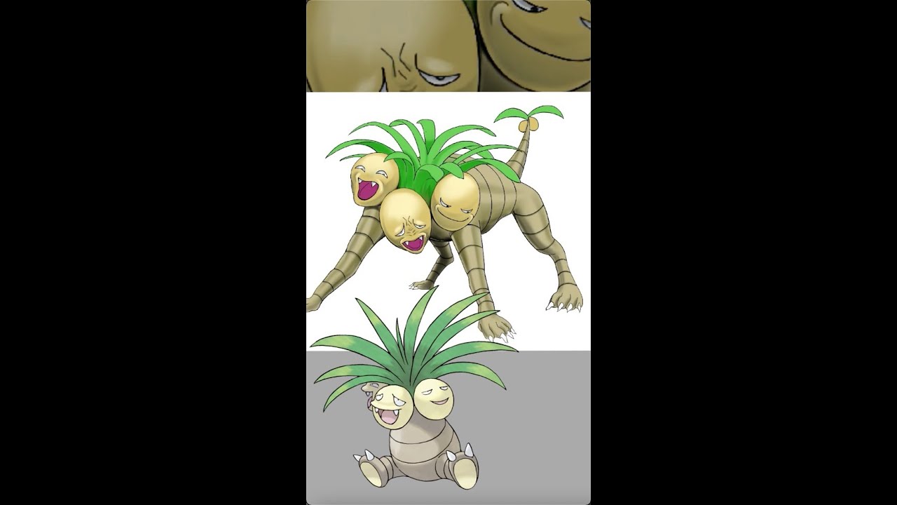 ケルベロス型の【ナッシー】描いてみた Remodeled Exeggutor : Cerberus