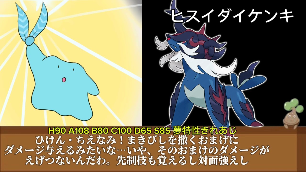 メタモンと見る水タイプ御三家