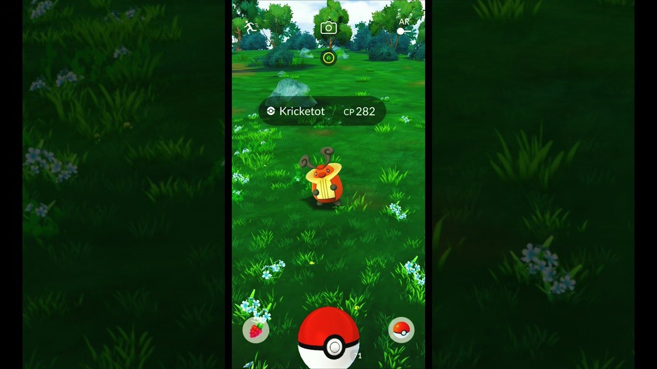 Catching Kricketot in Pokemon GO Indonesia #Shorts #Kricketot #PokemonGOGameplay