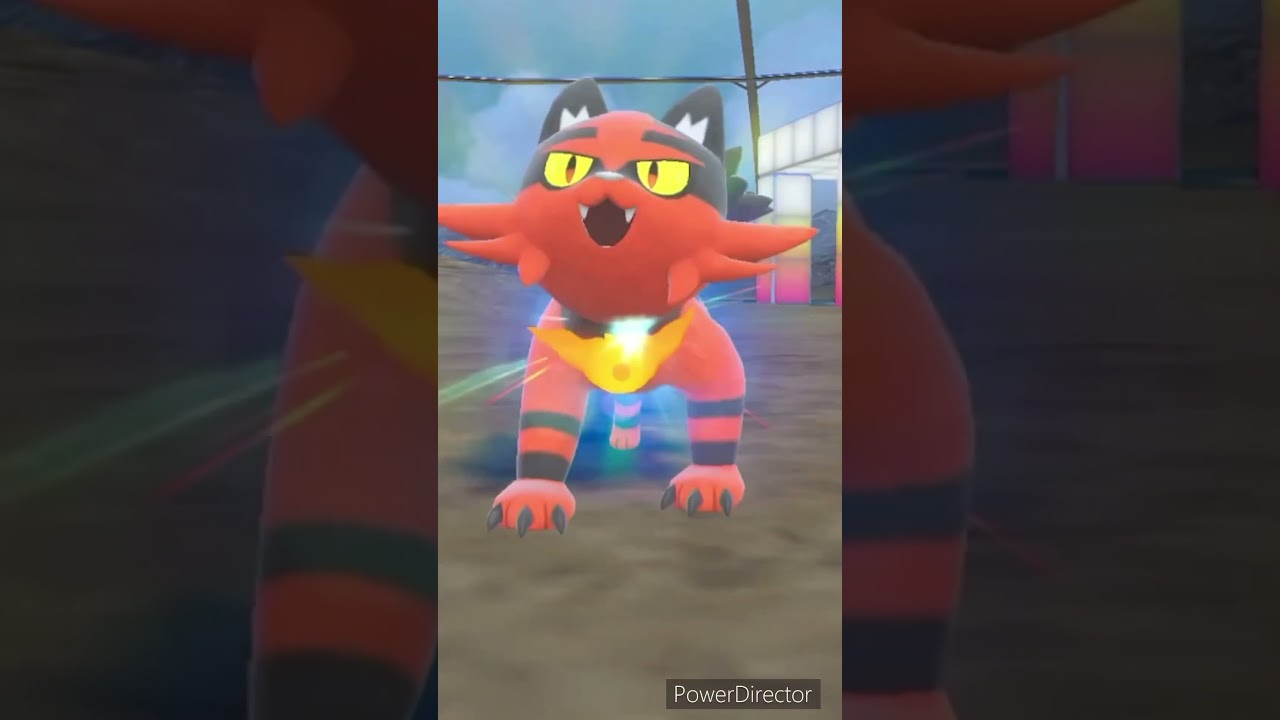 【ポケモンバイオレット】進化　ニャヒート→ガオガエン　#ポケモンバイオレット #ゲームリハビリ #切り抜き #shorts