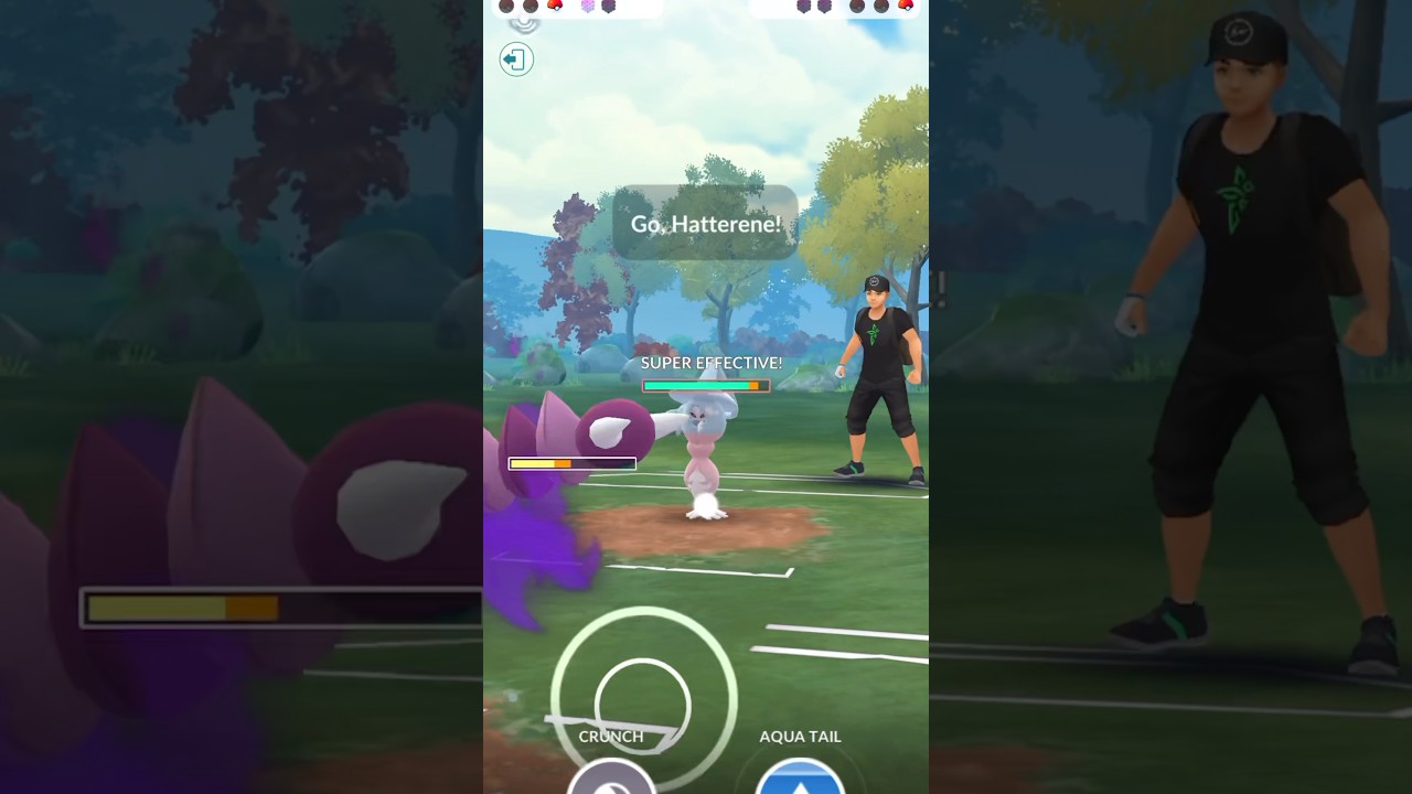 Hatterene gets HATTERCREAMED (Horrible Title, I know 😭) #shorts #gobattleleague #pokemongo
