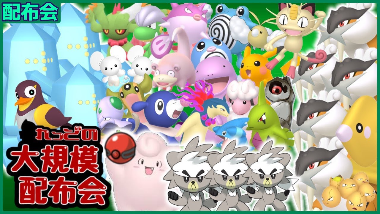 プレボ入り色ﾋﾟｯﾋﾟ、色ライコウ5匹、色レジアイス3匹、ダクマ♀3匹など色違い数百匹以上大規模配布会！概要欄必読！！【ポケモンSV #れっどの大規模配布会】
