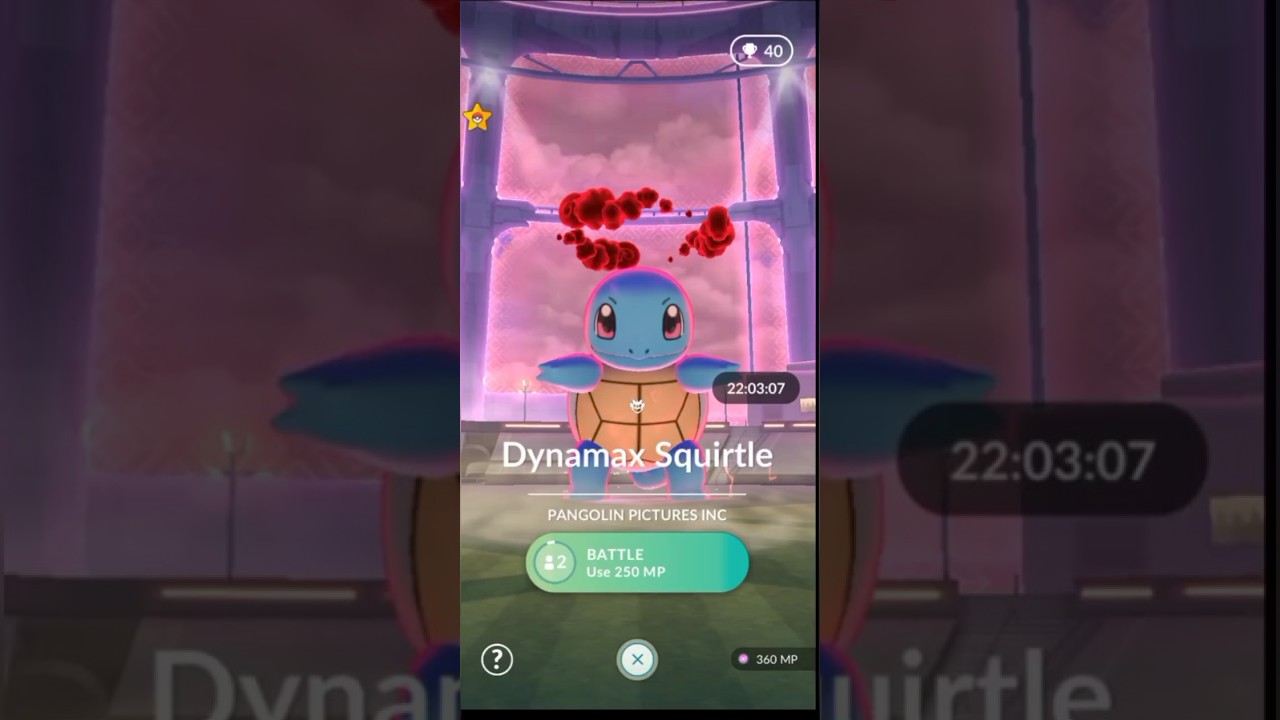 Battle with Dynamax Squirtle #games #pokemon #pokemongo #squirtle #pikachu