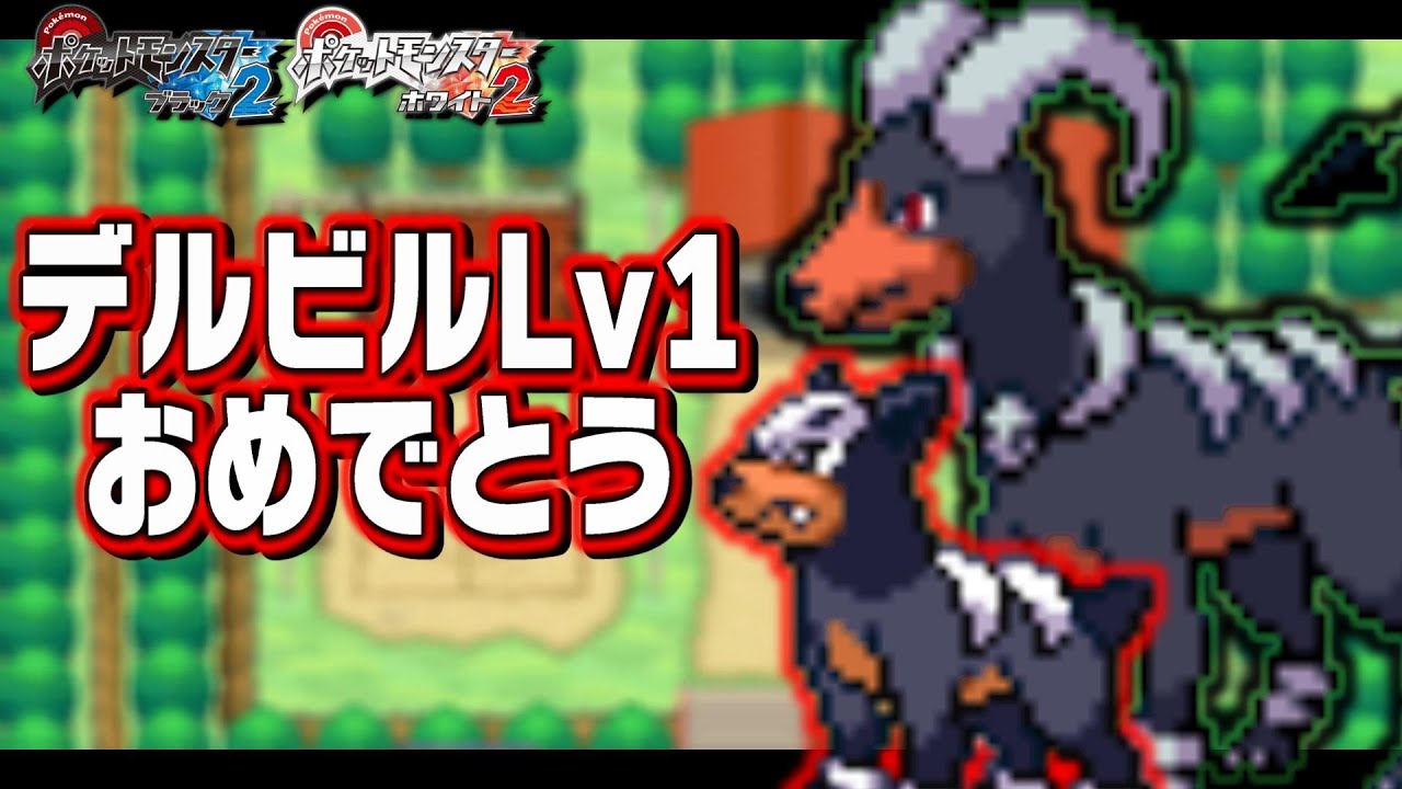 デルビルLv1が最初のポケモンだったら『もこうさん誕生日記念ヘルガー』