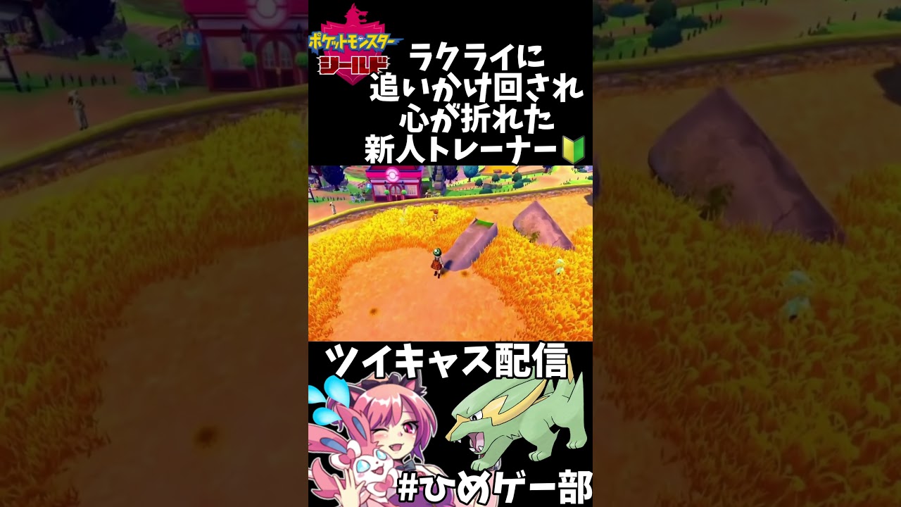 野生のラクライに追いかけ回されて泣いた #ポケモン剣盾