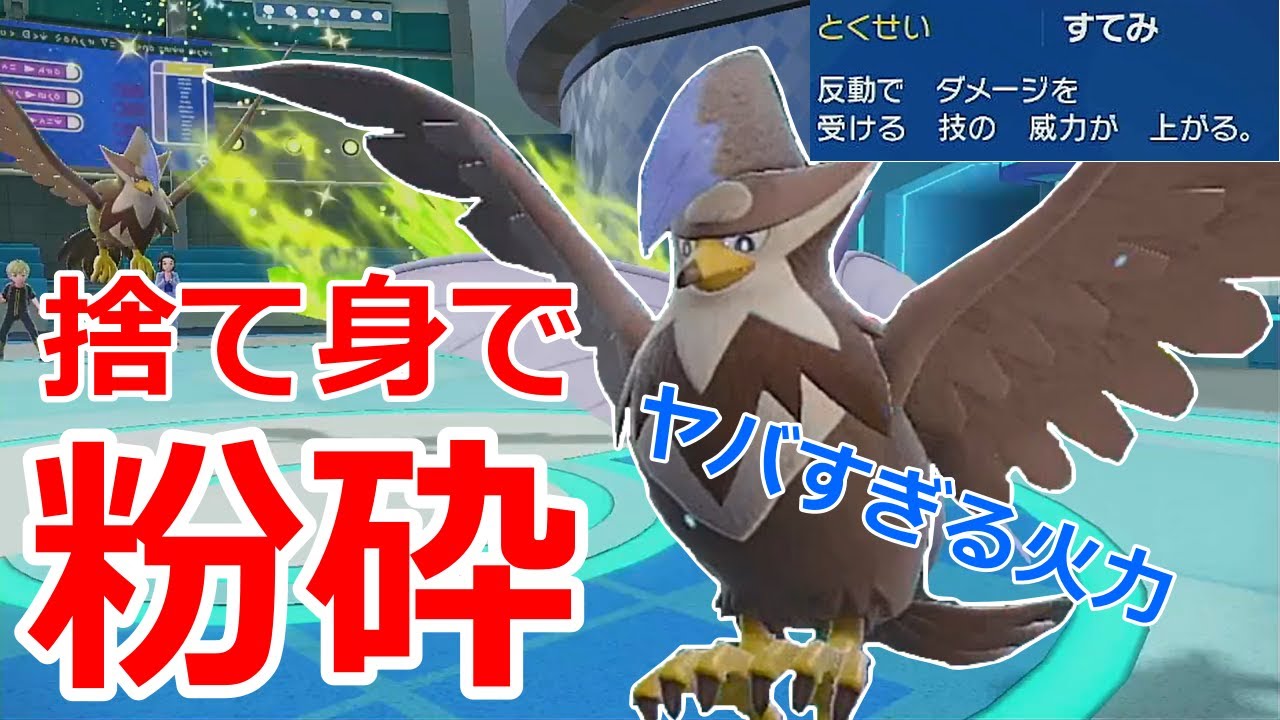 【好きなポケモンで勝ちたい】タイプ一致×特性×技威力でとんでもない破壊力を見せていく「ムクホーク」がマジで止まりませんwww【ポケモンSV】