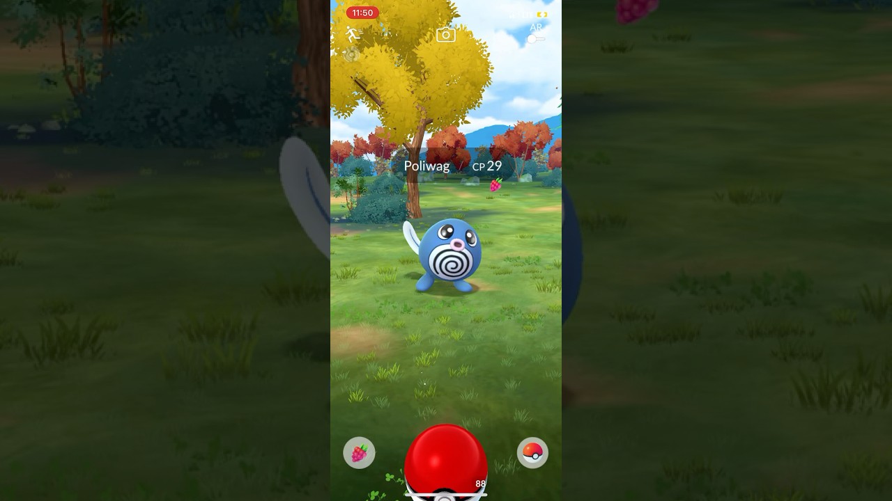 Pokémon Excellent Poliwag throw (Polywhirl used Power move 3x b4 Qwilfish Power) / Gyarados Bite