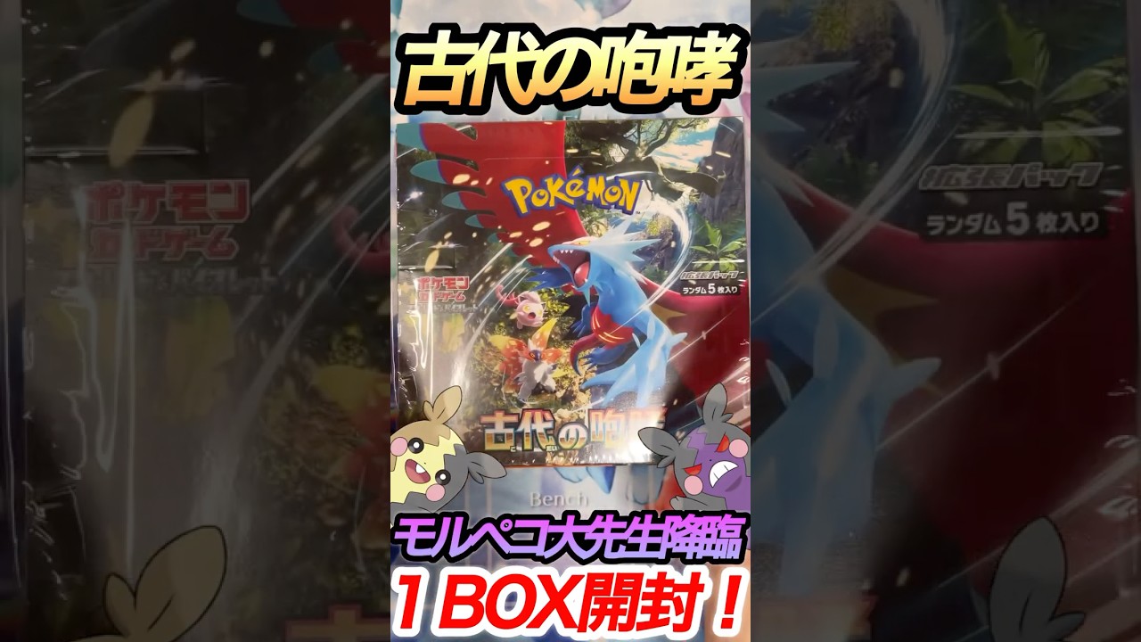 【ポケカ】古代の咆哮１ボックス開封！モルペコ！ #shorts