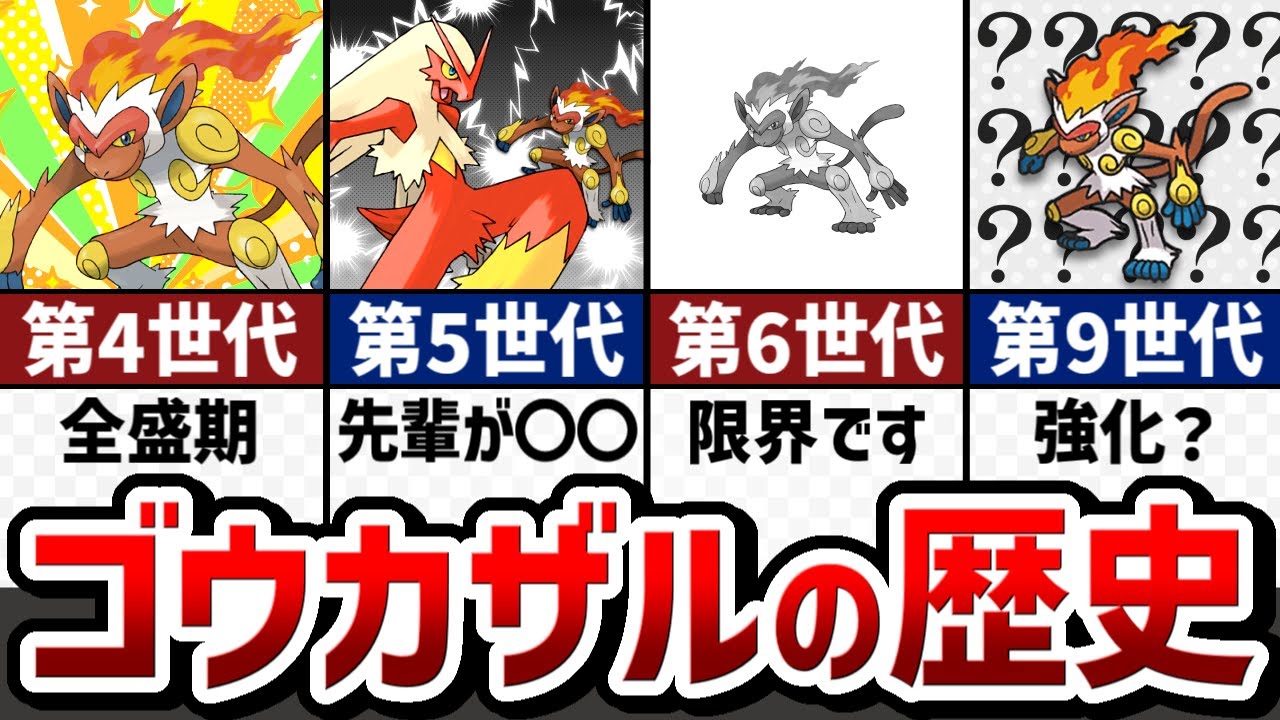 【元厨ポケ】ストーリーで分かる！ゴウカザルの対戦環境の歴史【ゆっくり解説】【ポケモン解説】