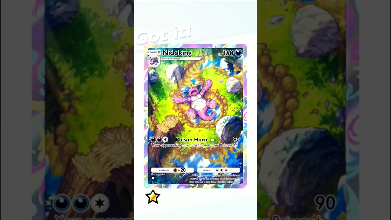 Pokemon TCG Pocket Nidoking Holo Wonderpick