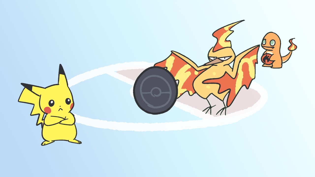 【ポケポケミーム】ヒトカゲのために舞うファイヤー