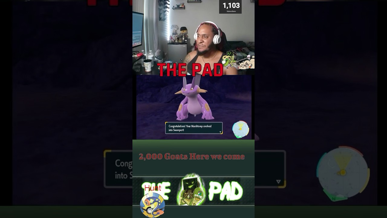 Shiny Marshtomp Evolution | Pokémon Scarlet & Violet #pokemon #shiny #evolution #goat #thepad