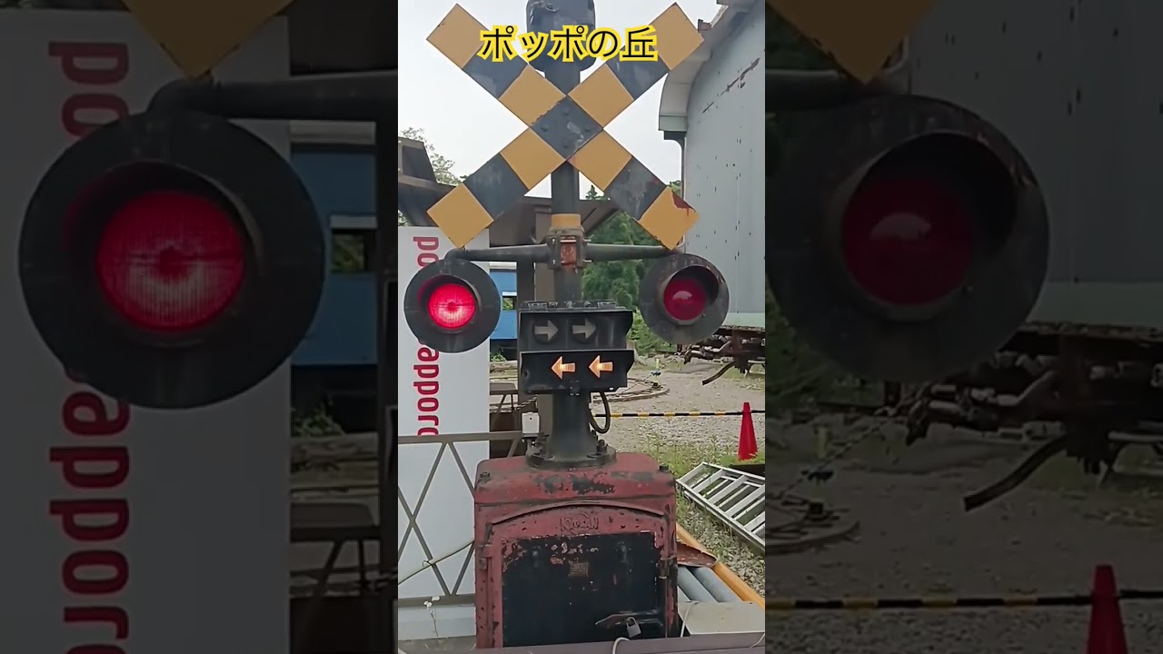 ポッポの丘の踏切鳴らした #ポッポの丘 #鉄道 #ポッポの丘