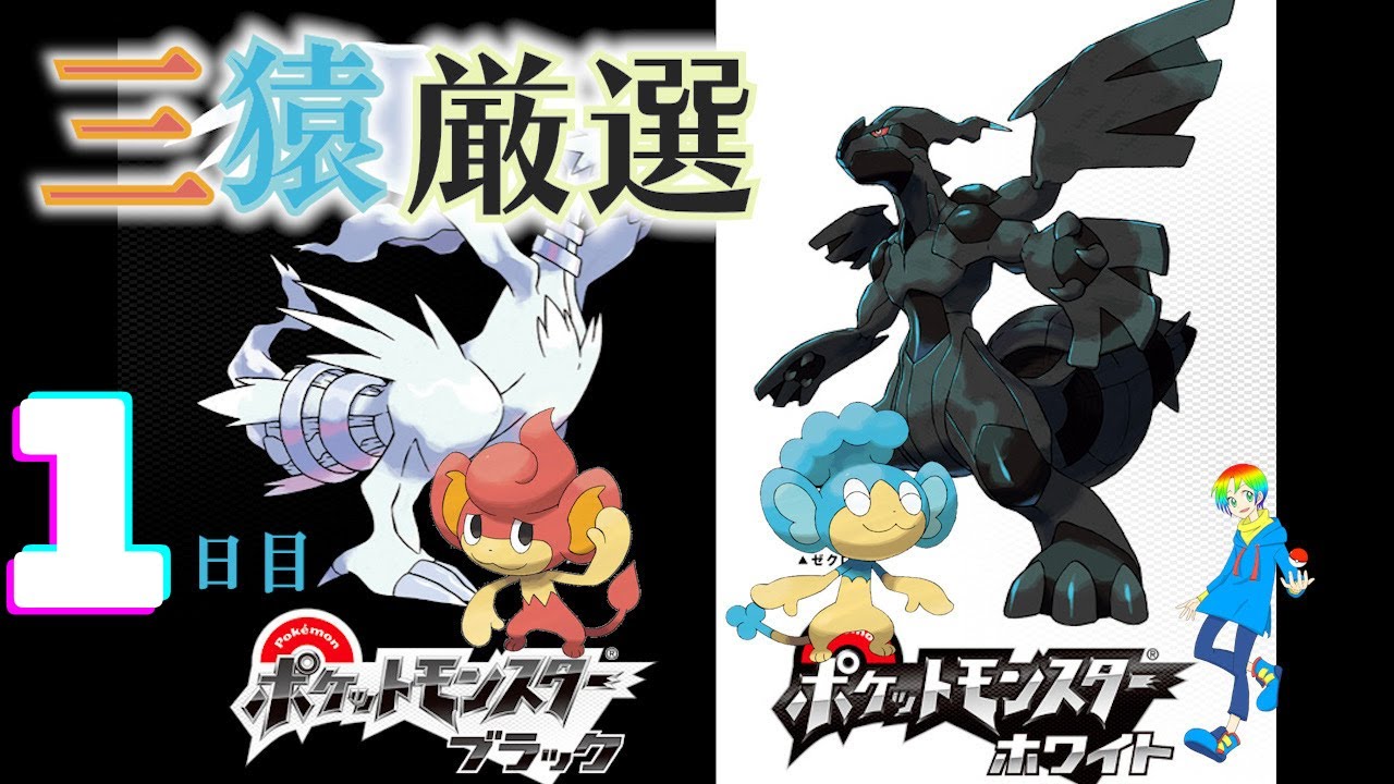 【ポケモンBW】バオップ・ヒヤップ(Shiny Monkeys)厳選(1日目) 0~