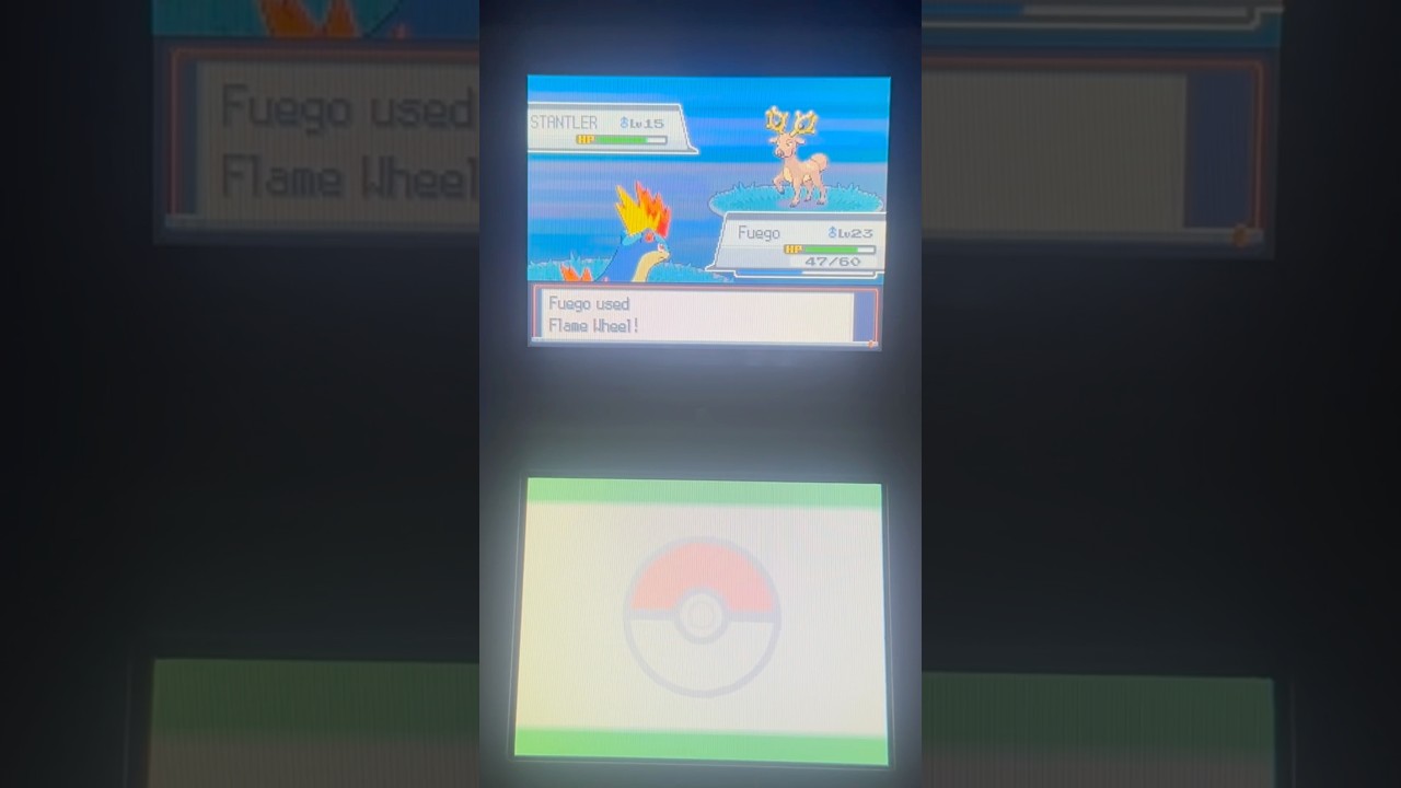 Pokémon SoulSilver: Catching Stantler!🦌 #pokemonsoulsilver #nintendods #pokemon #shorts #pokedex