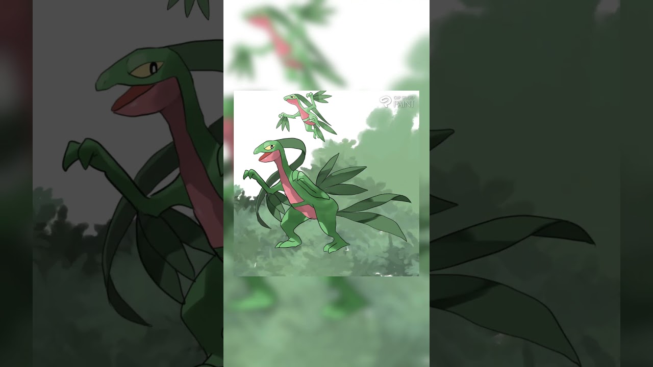 ポケモン描いてみた［ジュプトル］#pokemonfanart