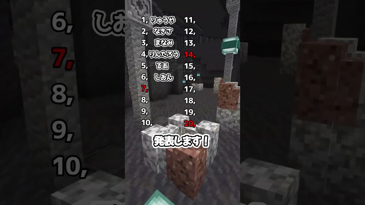 名前が呼ばれなかったらラッキー！✌️