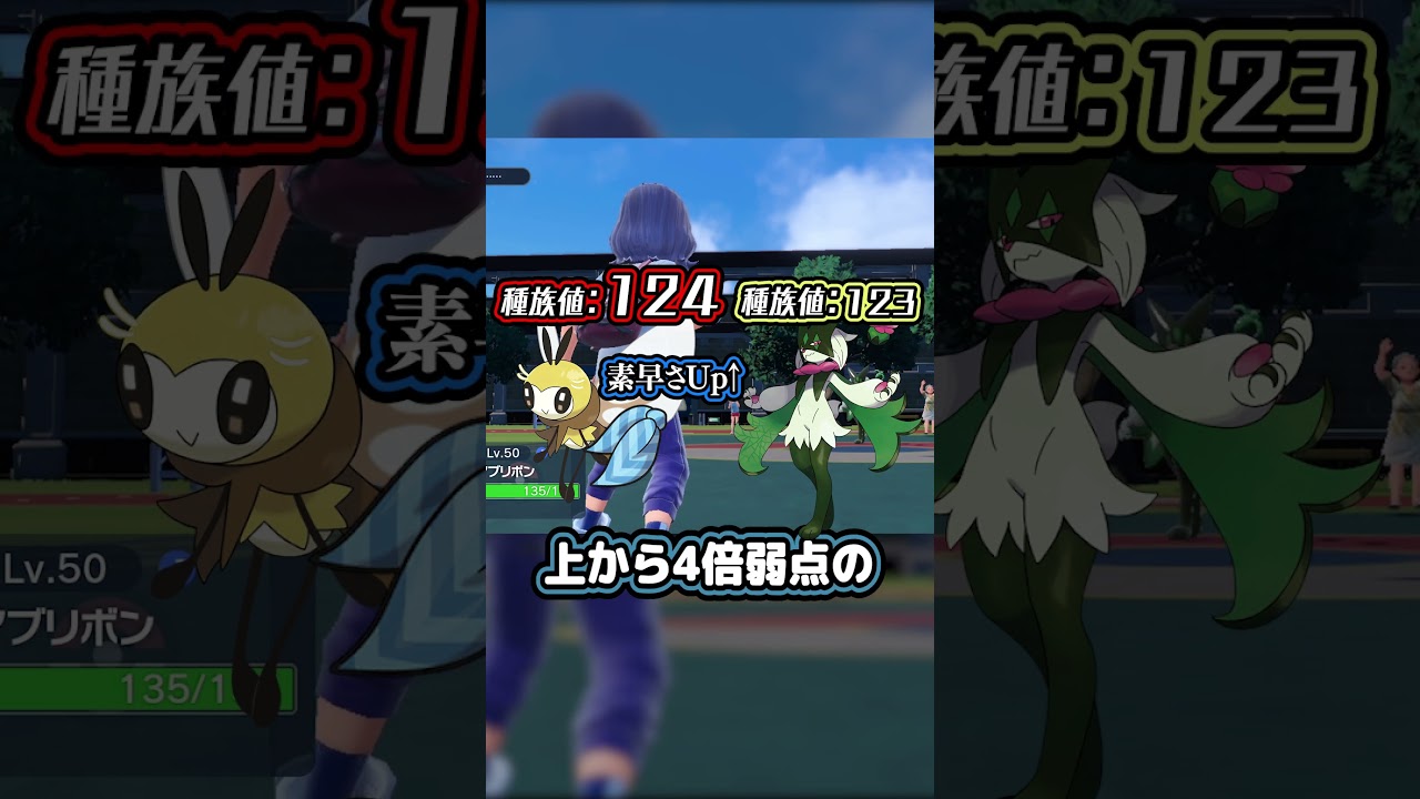 【絶対】絶対にマスカーニャを倒せるだけのアブリボン【ボツ12試合】 #shorts #short #ポケモン  #ポケットモンスタースカーレットバイオレット #レギュレーションH