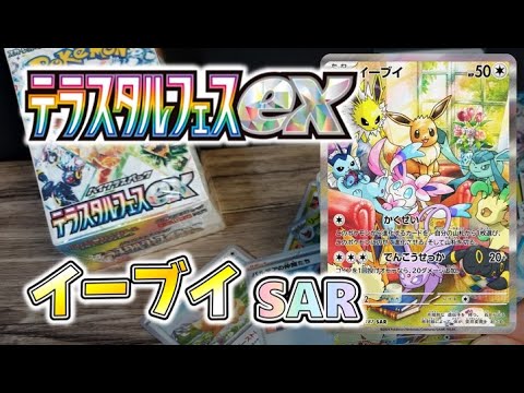 イーブイSAR‼ テラスタルフェス　※ネタ【 pokemon card game】 #テラスタルフェス #イーブイ #ブイズ #Eevee