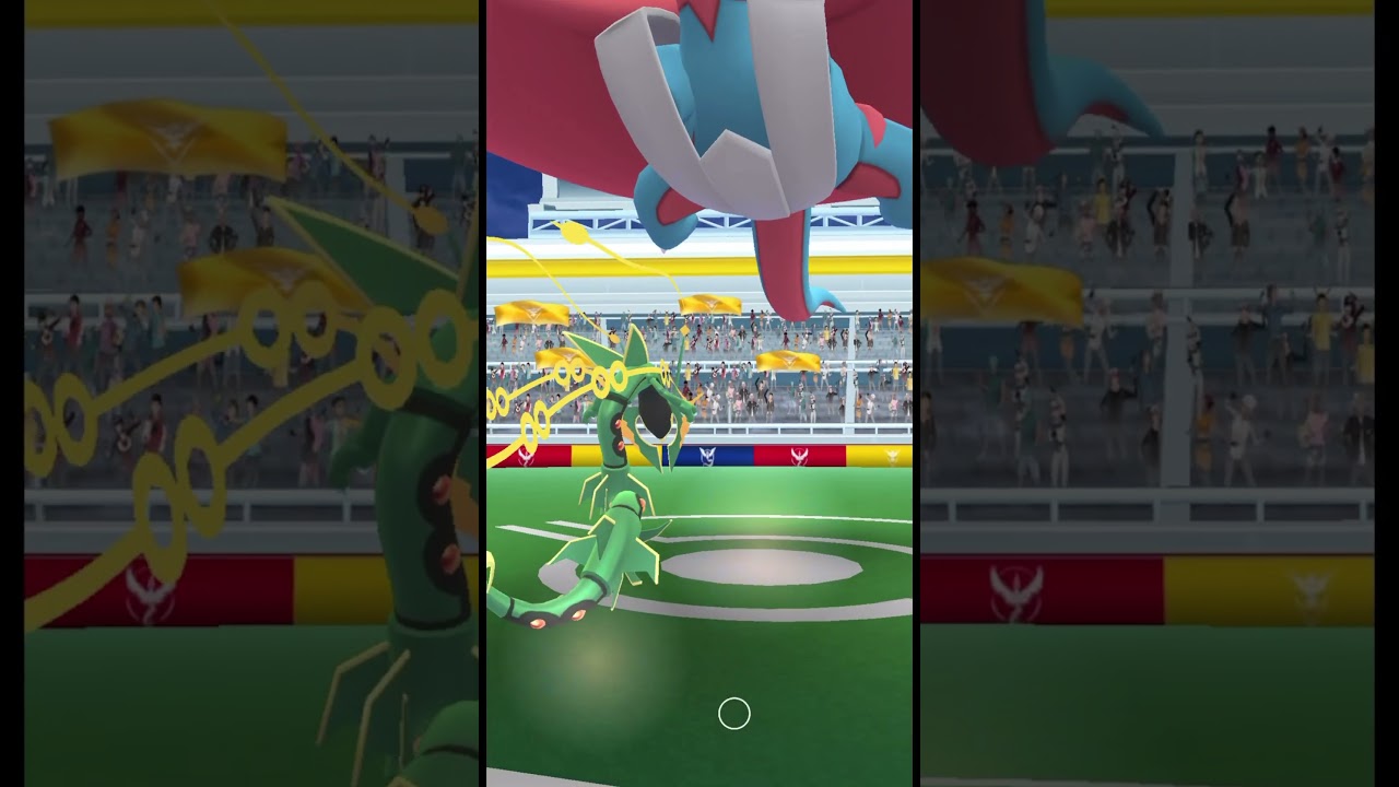 【一人討伐】レックウザ未強化でもメガボーマンダを倒せます！！！ #Shorts  #PokémonGO  #ポケモンgo