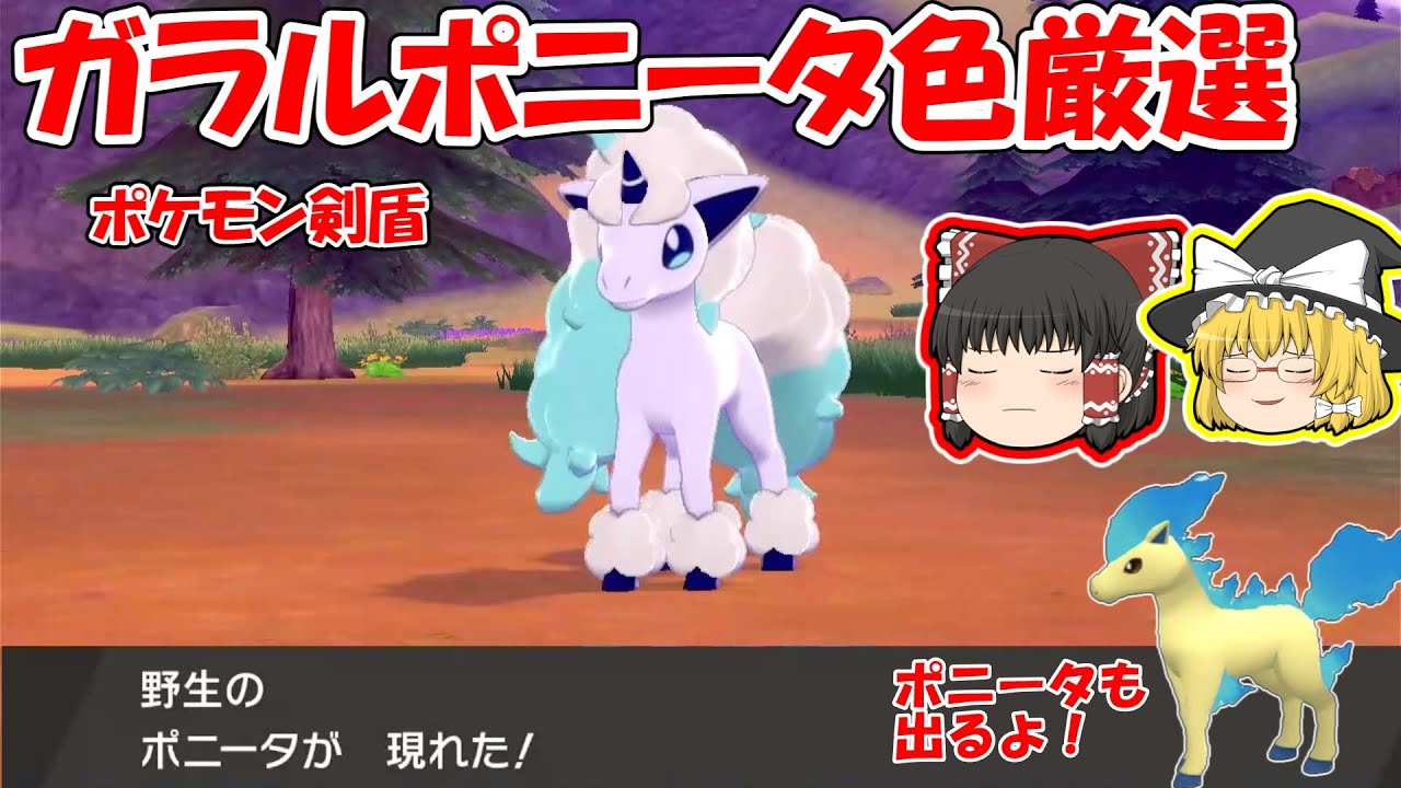 【ポケモン剣盾】ガラルポニータの色違いを探せ！【ガラル色図鑑㉓】ゆっくり実況