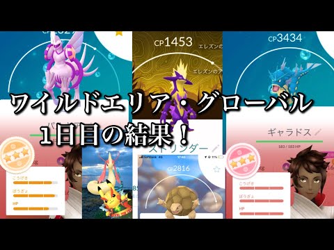 (ポケモンGO) ワイルドエリア・グローバル1日目の結果！
