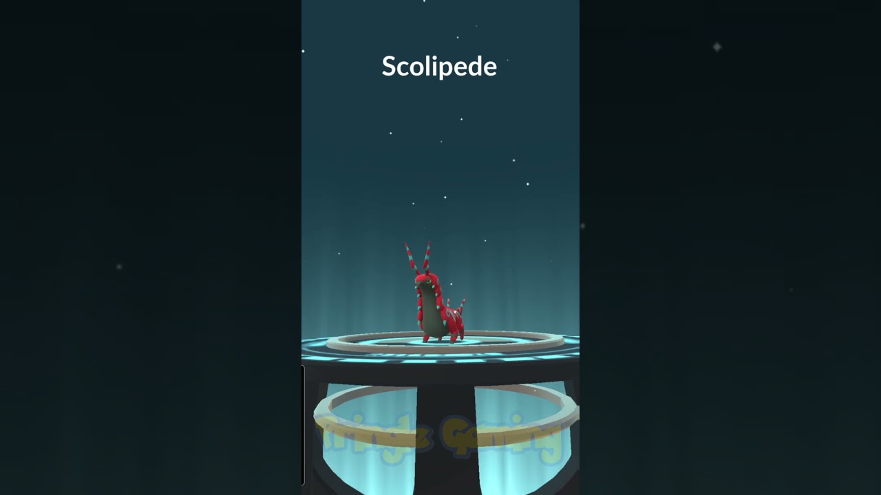 Shiny Whirlipede evolves into... #Scolipede #PokemonGo #Pokemon #Bug #Pendror #ペンドラー