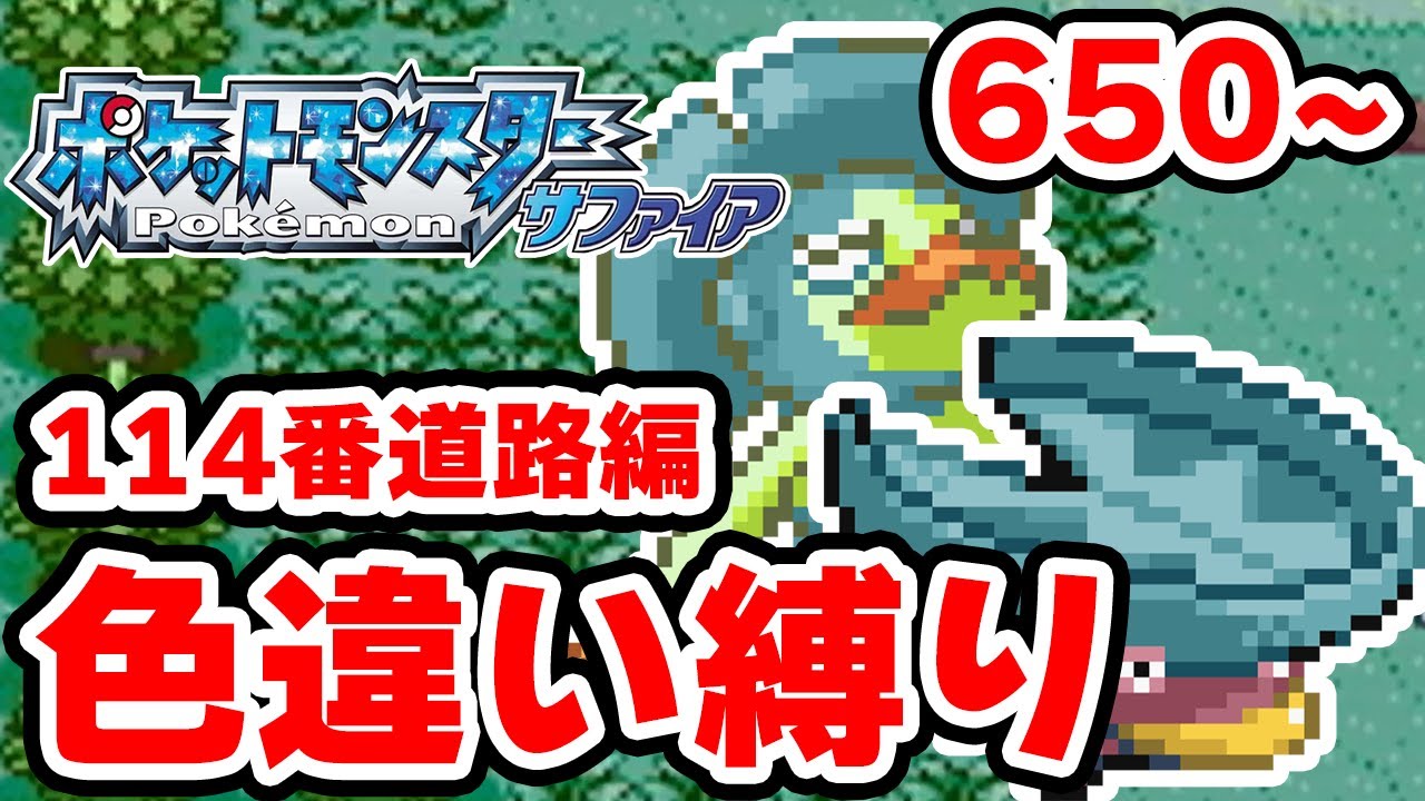 【色違い縛り】色違いを再び114番道路で粘る男 650~【ポケモンRS】
