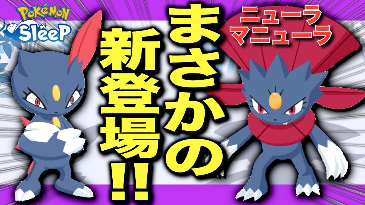 あくタイプ、何かの前兆…!? ニューラ/マニューラ考察！【ポケモンスリープ】