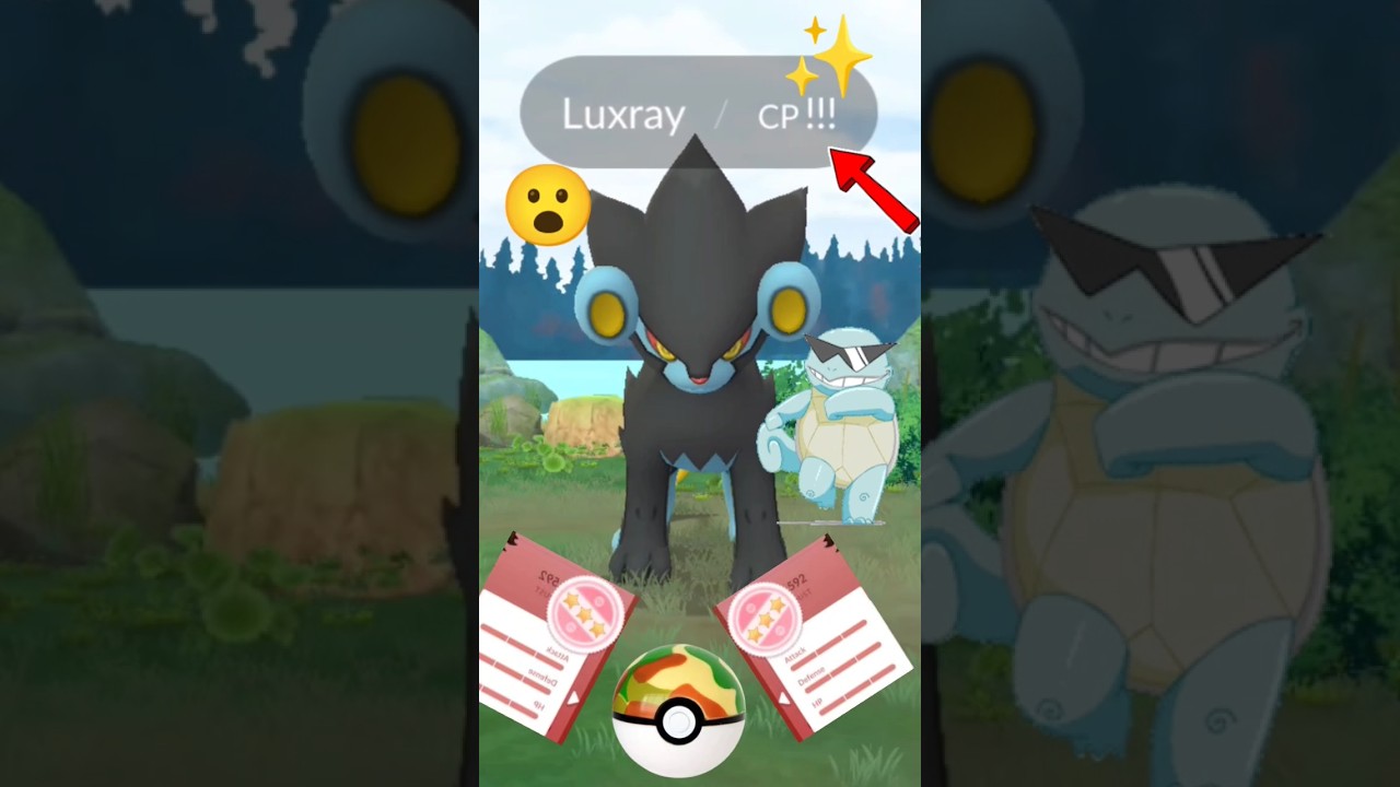 Pokemon go mighty 2800cp Luxray Pokemon catch on #shorts #viralshorts