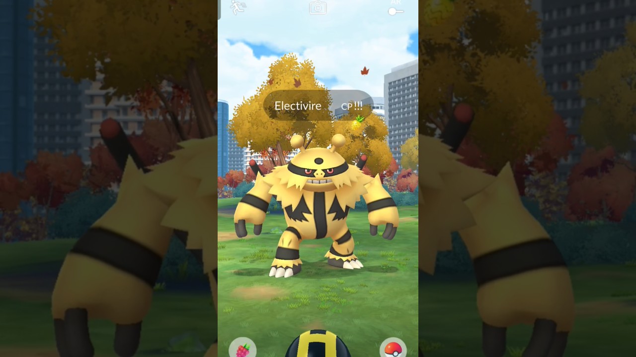When Wild Electivire Surprised me!! #pokemongo #shorts