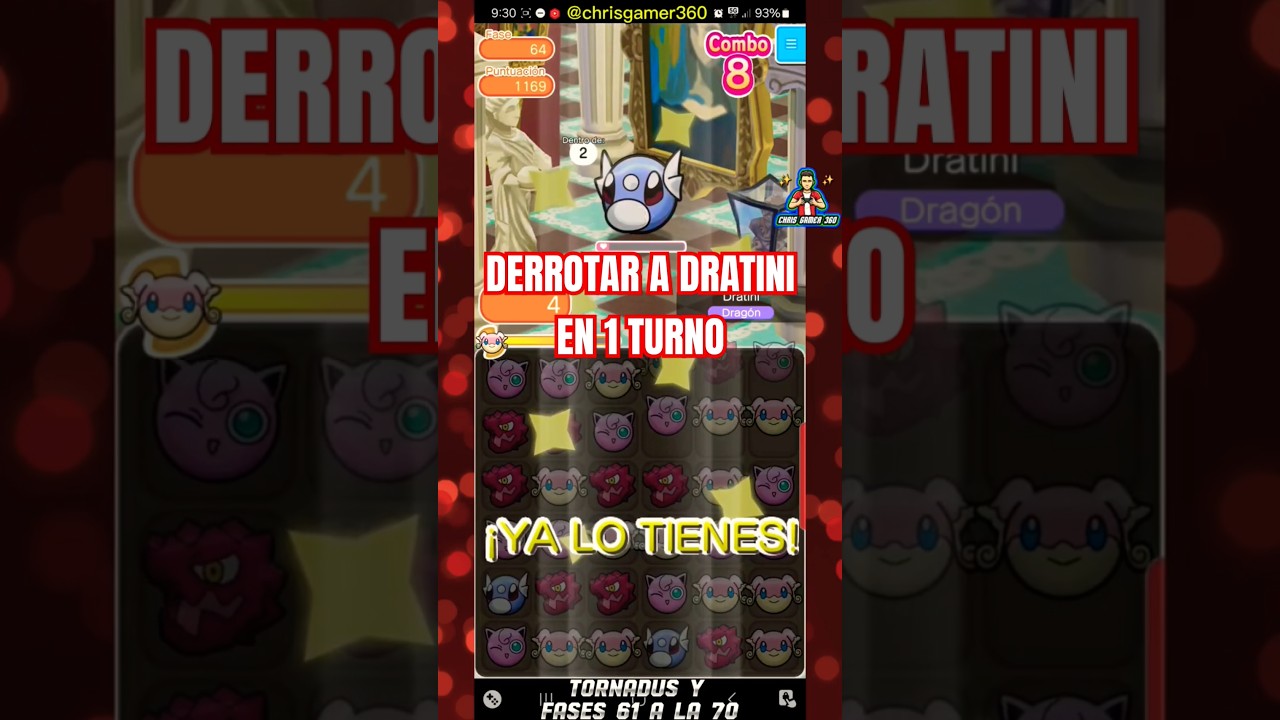 Como Derrotar a DRATINI EN 1 TURNO Pokémon Shuffle Mobile #tutorial #gratuito #celular #android #ios