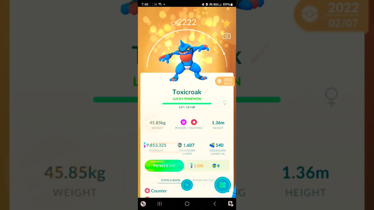 🍀 Lucky Croagunk Family (Toxicroak) Pokemon Go! #pokemon #pokemongo #pokémongo