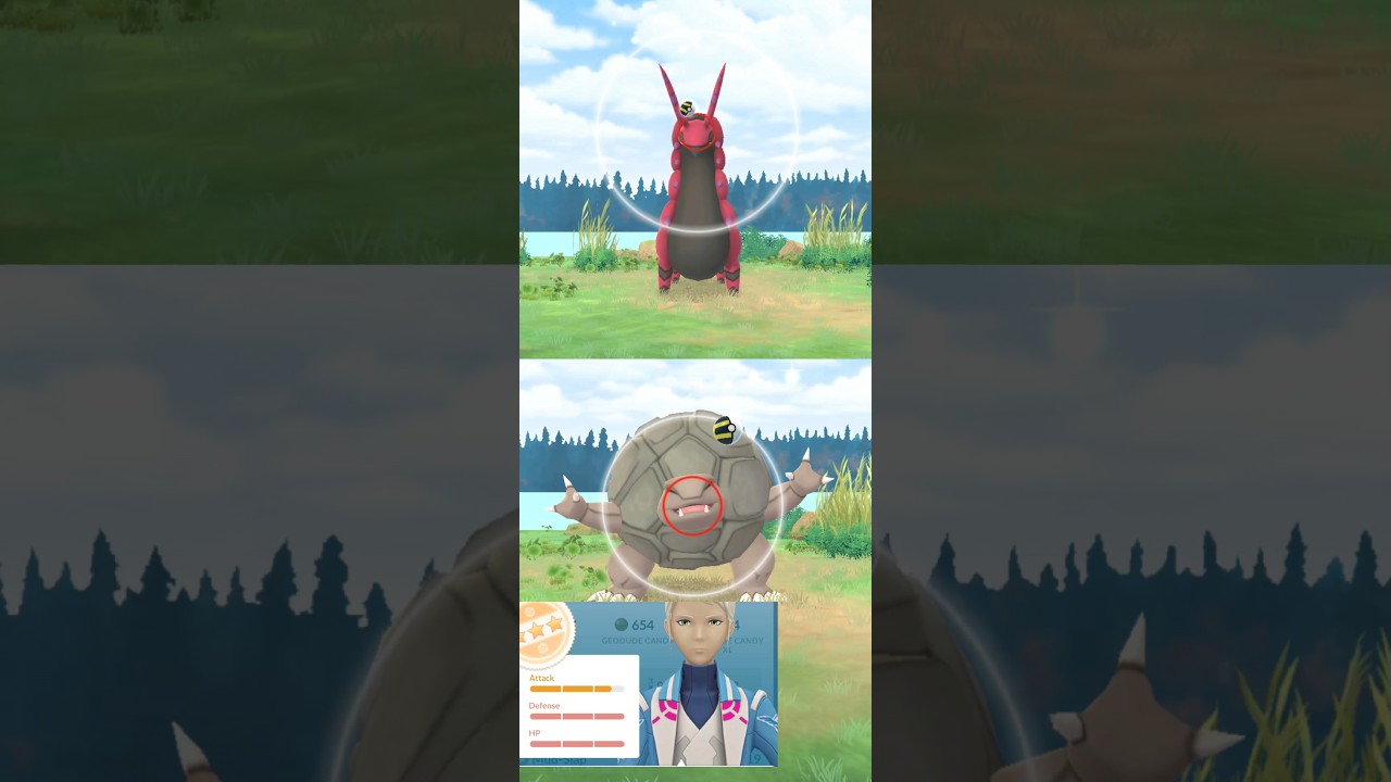 Caught Mighty Golem and Scolipede with ultra ball #mightypokemon