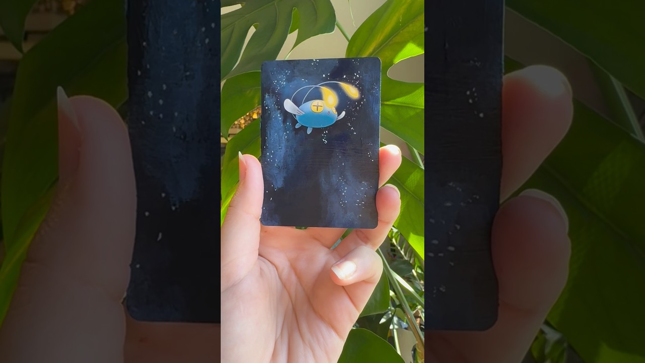 Chinchou card alter! #art #artstreamer #painting #artstream #streamartist #drawing #twitch #pokemon