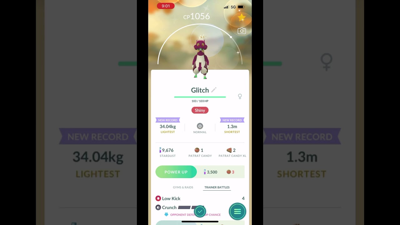 Glitched Watchog shiny #pokemongo