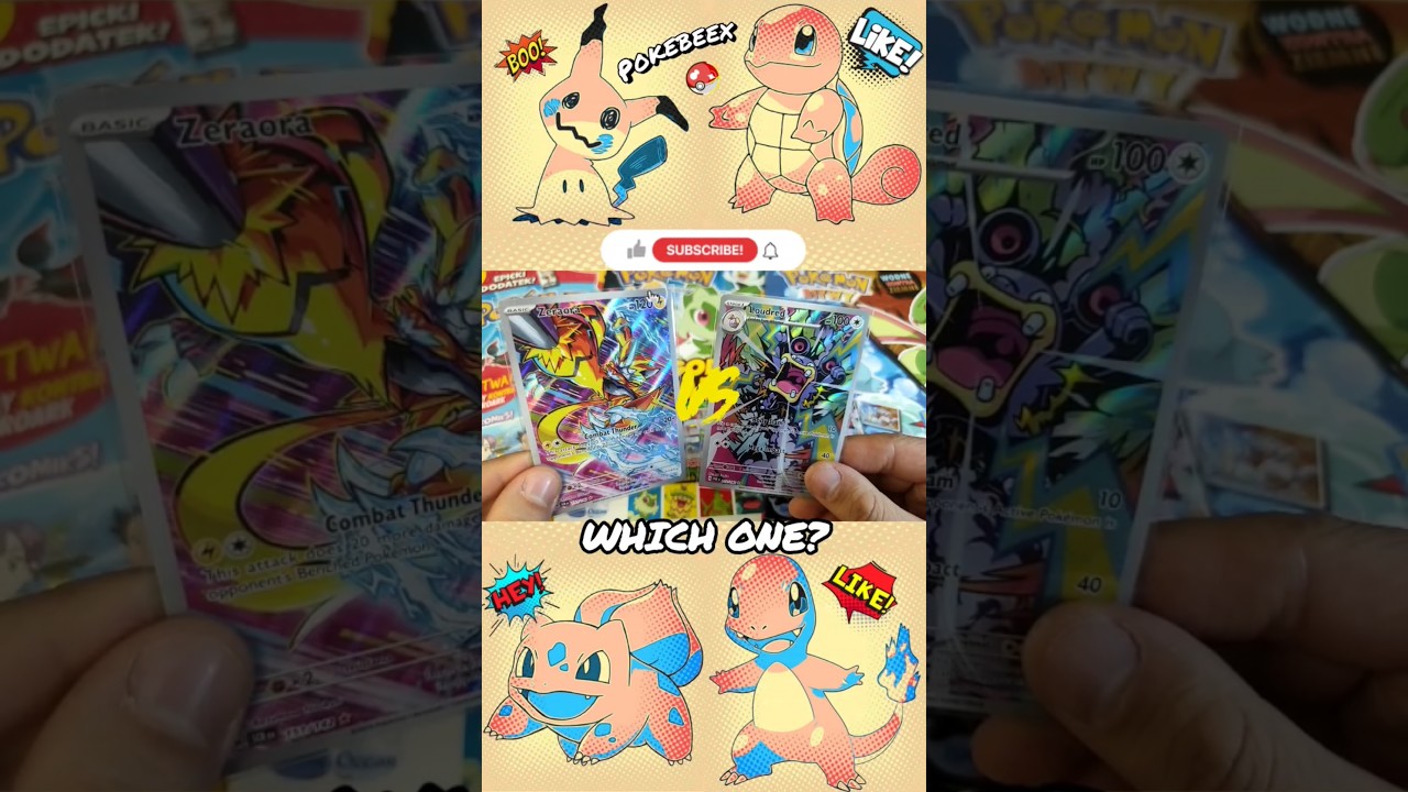 Which One Whould You Take? 😼⚡🔊 @PokeBeardTCG #shorts #pokemon #zeraora #loudred #cat #cats #tcg