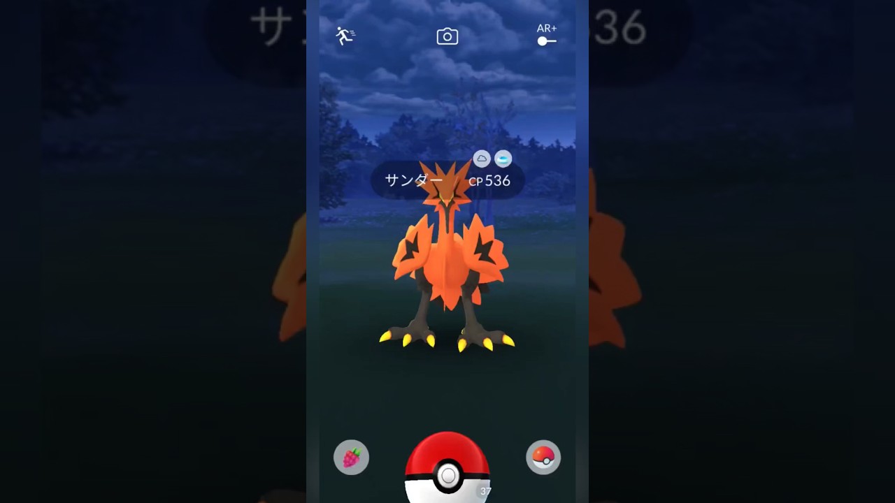 【ガラルサンダーGET！】マスターボールを使ってガラルサンダーを捕獲！ #ポケモンgo #pokemonGO #ガラルサンダー #ガラル三鳥