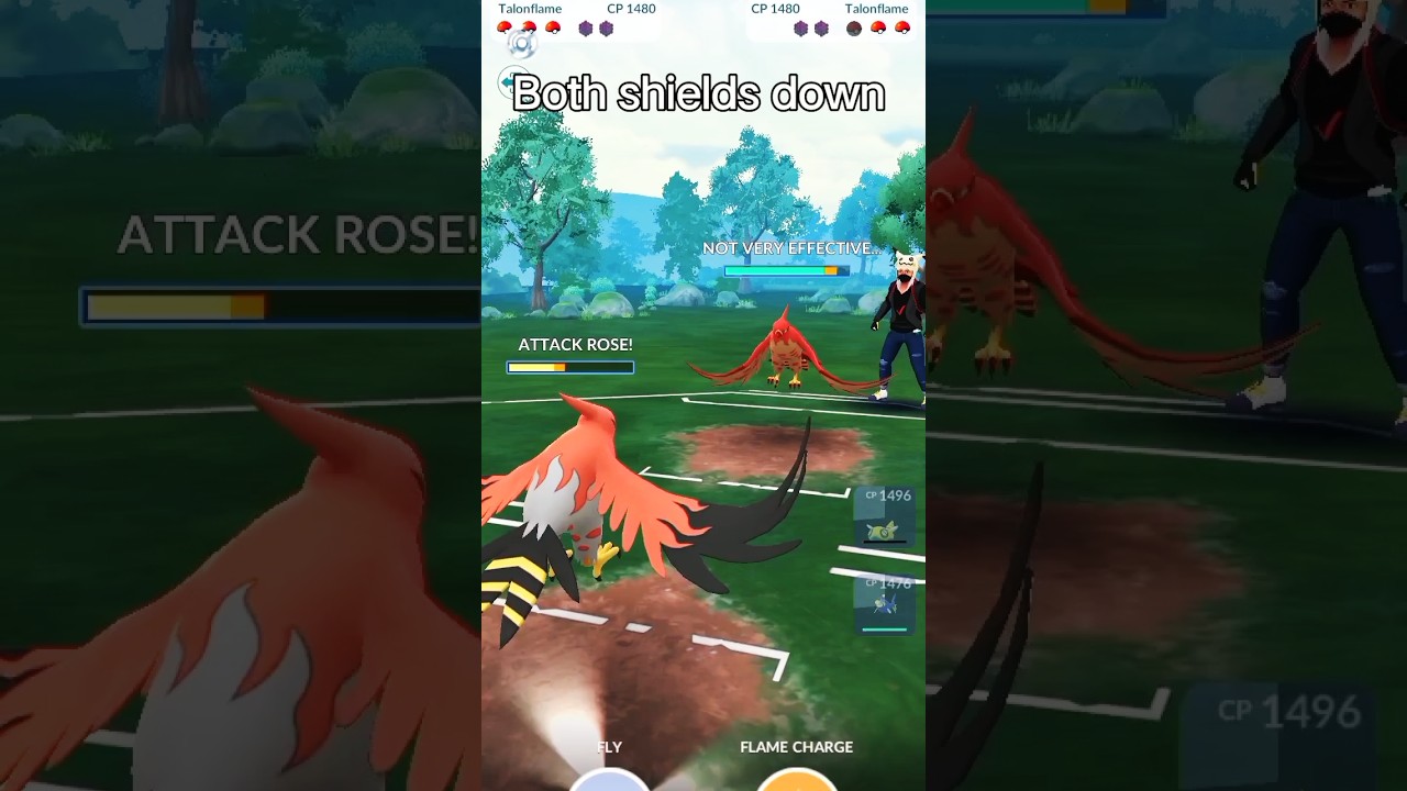 Hundo vs Shundo in #pokemongo #talonflame #dunsparce #lanturn  #shorts