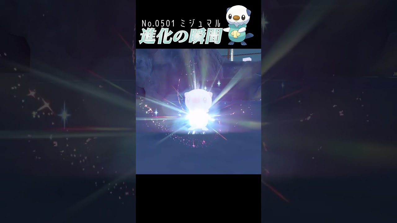 【藍の円盤】ミジュマル 進化の瞬間 #shorts