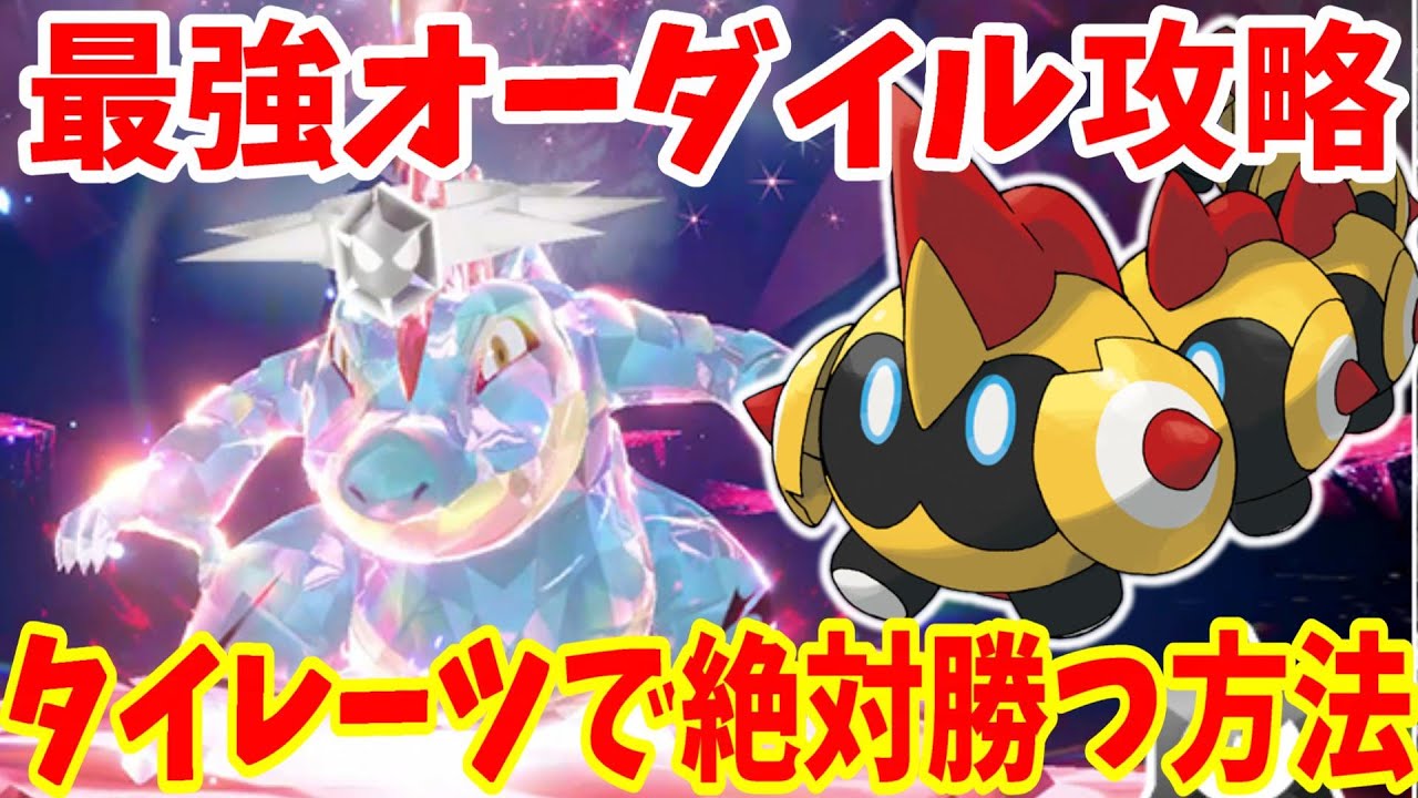 【ポケモンSV】最強オーダイル攻略！超安定して100%勝てる！タイレーツで勝つ方法まとめ【ポケモンスカーレットバイオレット・ゼロの秘宝】
