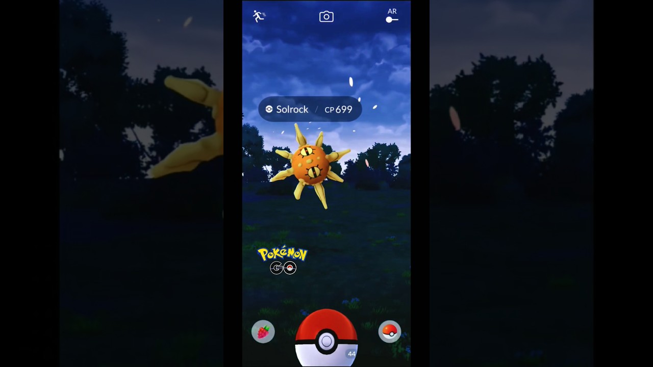 I Caught a Solrock in Pokemon GO #Shorts #Solrock #PokemonGOGameplay