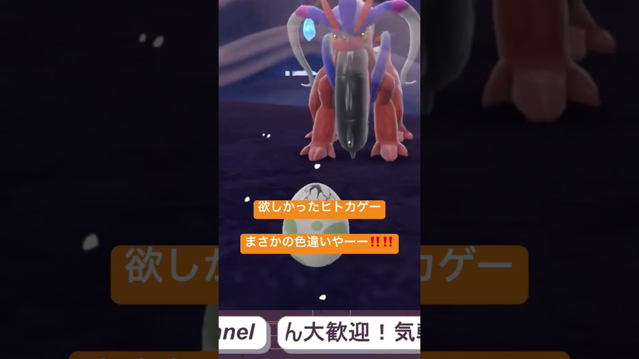 #ポケモンsv スカーレット ヒトカゲ色違い、分かりにくいなww
