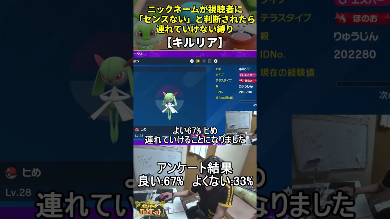 【ポケモンSV】ハイセンスニックネーム縛り命名集(キルリア)