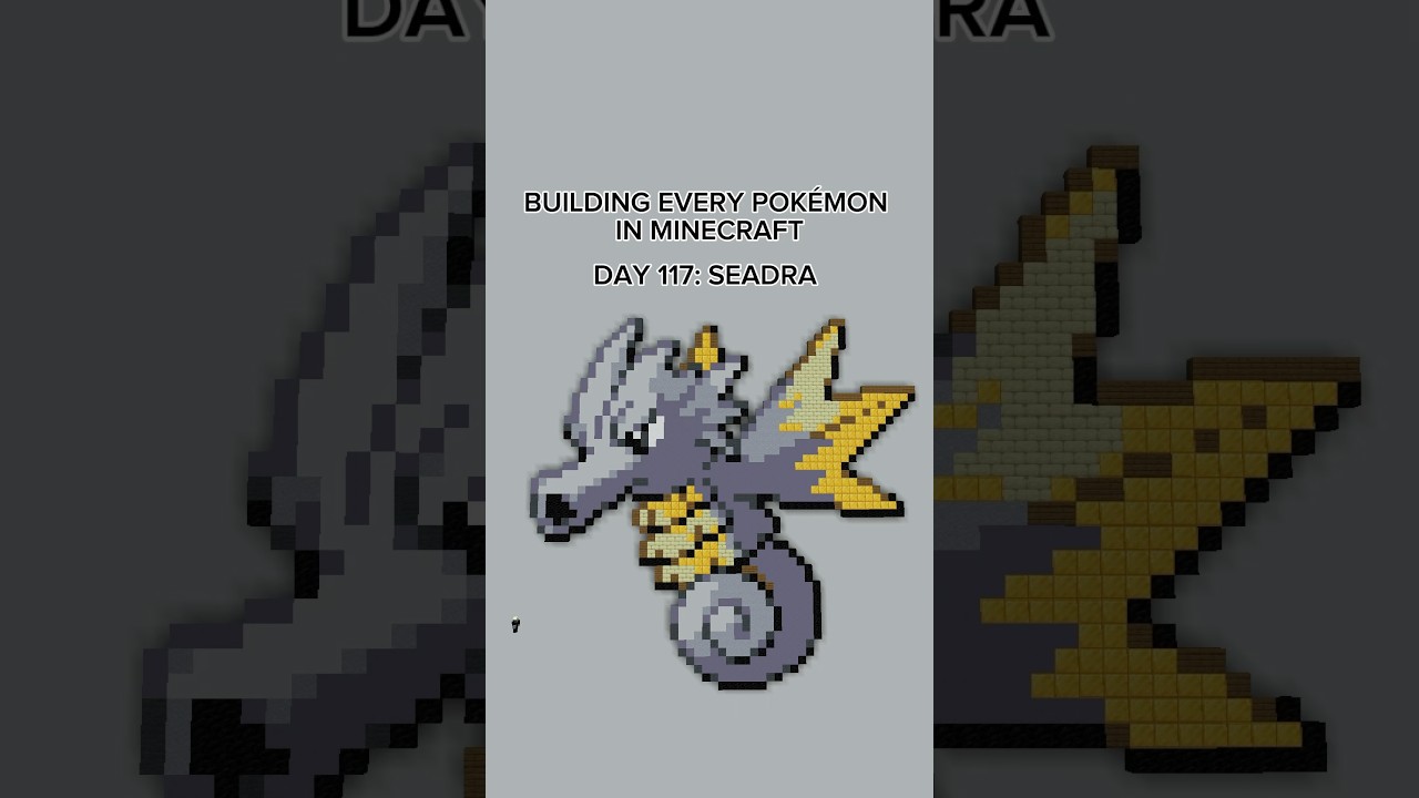 BUILDING EVERY GEN 1 POKÉMON IN MINECRAFT PART 117: SEADRA #minecraft #pokemon #minecraftbuilds