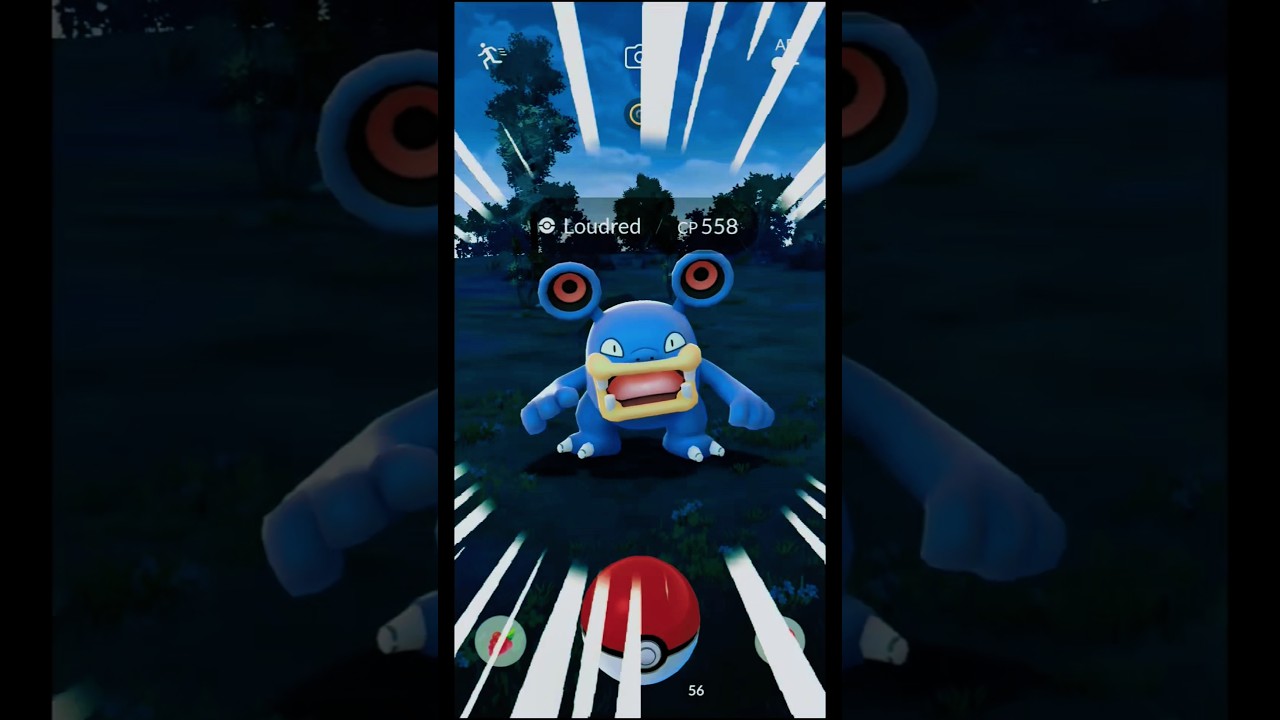 Catching Loudred in Pokemon GO #Shorts #Loudred #PokemonGO