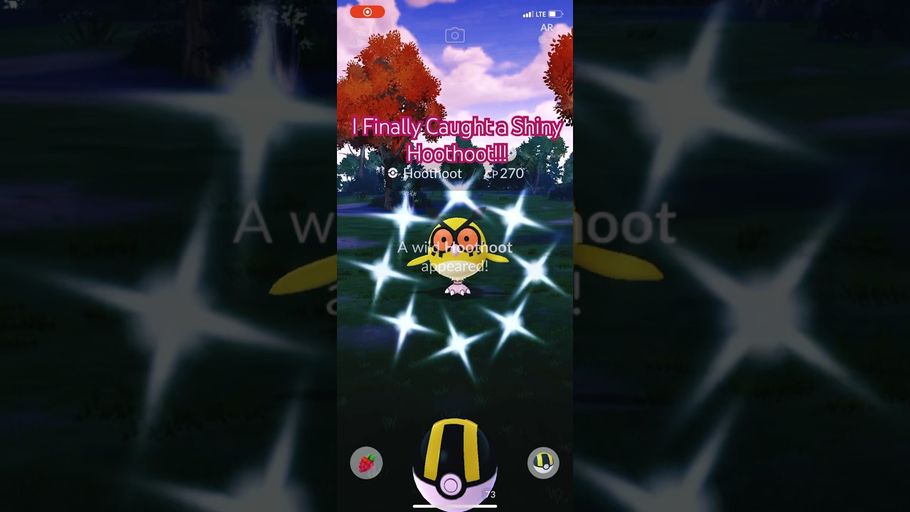 I FINALLY CAUGHT SHINY HOOTHOOT!!!
