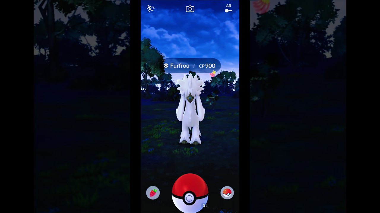 Catching Furfrou in Pokemon GO #Shorts #Furfrou #PokemonGO