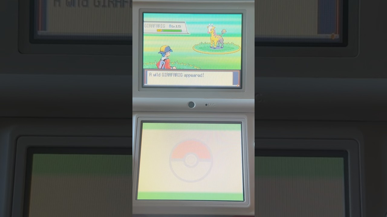 Pokémon SoulSilver: Catching Girafarig!🦒 #pokemonsoulsilver #shorts